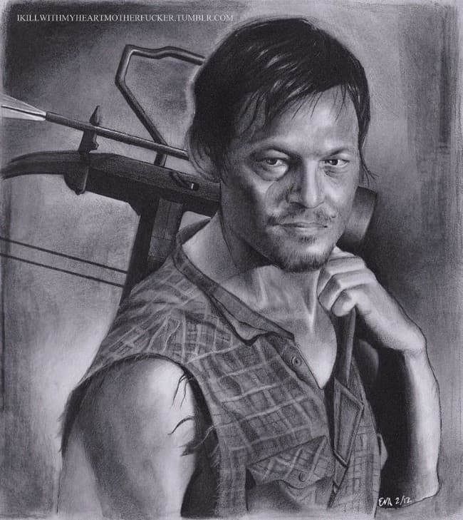 A Gallery of Incredible Daryl Dixon Art