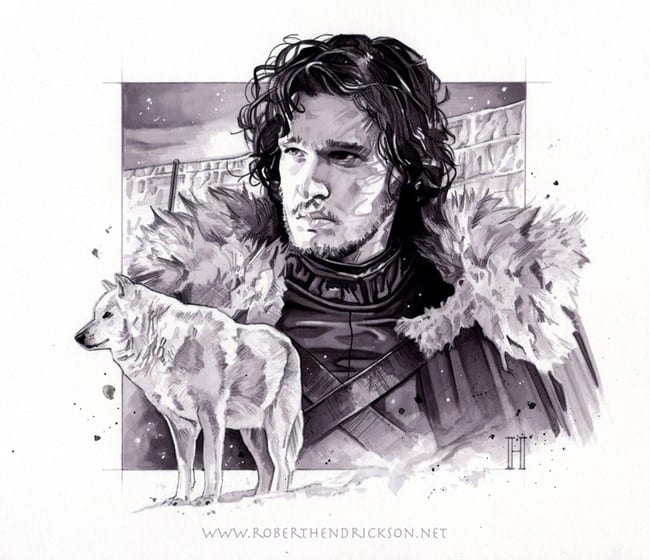 A Collection of Rather Fantastic Jon Snow Portraits