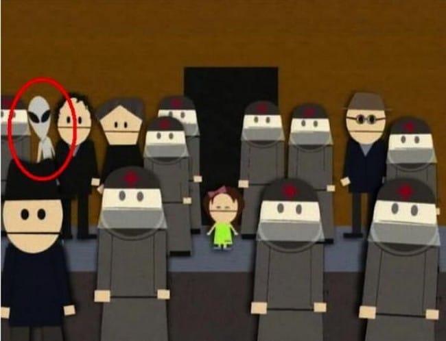 A Gallery of the Secret Alien Forever Hidden in South Park