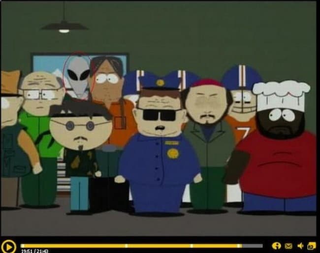 A Gallery of the Secret Alien Forever Hidden in South Park