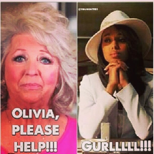 Olivia Pope Paula Dean meme