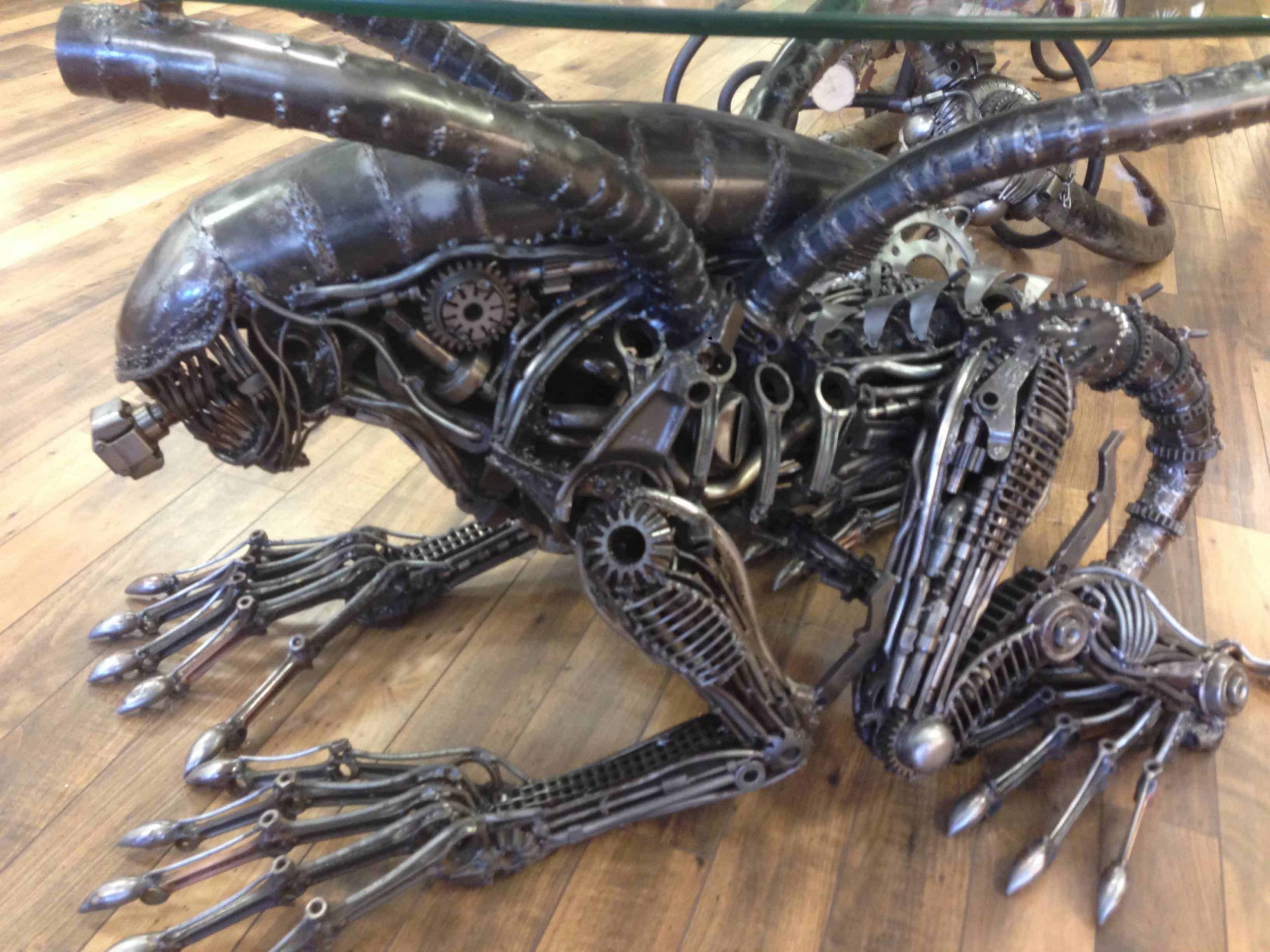 Someone Made a Crazy ALIEN Coffee Table from Industrial Parts