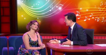 Rachel Bloom Schools Stephen Colbert On The Art of the Musical on The Late Show