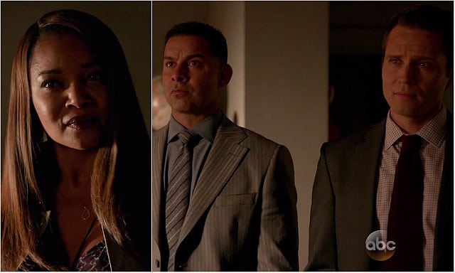 Castle, "Death Wish" - Laine, Esposito & Ryan looking at Castle