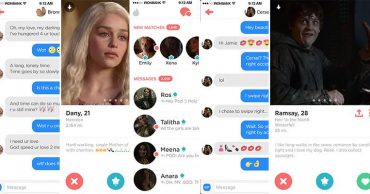 When Game of Thrones Meets Tinder