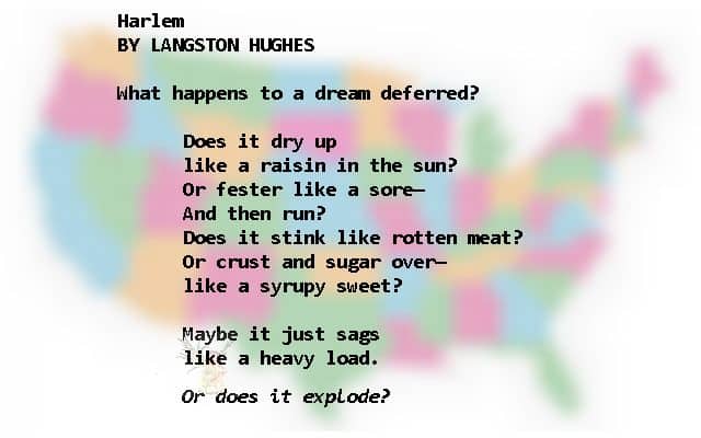 Lanston Hughes poem in Free State of Jones discussion