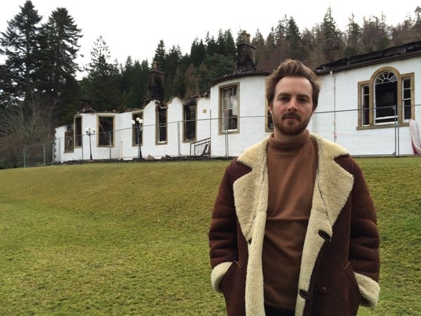 Richard MacLean Smith Outside Boleskine House