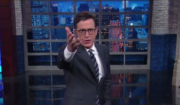 Stephen Colbert Talks about Police Shootings in Charlotte and Donald Trump