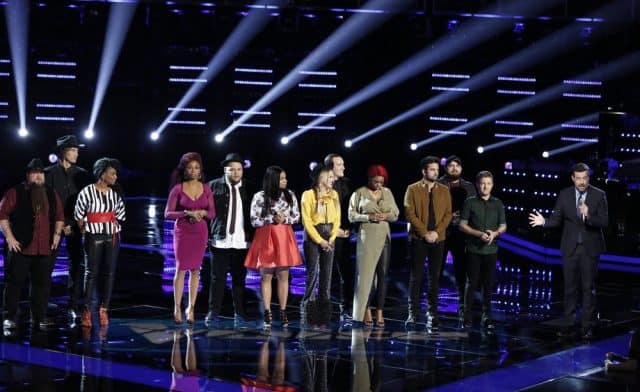 THE VOICE season 11 top 12 eliminations.