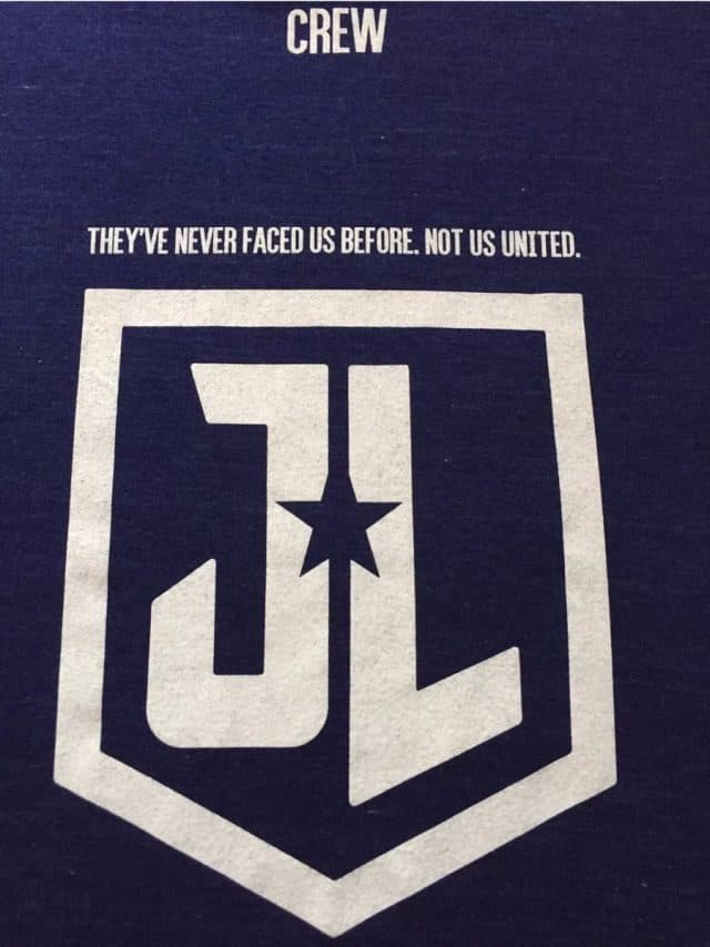 Possible New Justice League Tagline Spotted On Crew Member&#8217;s Shirt