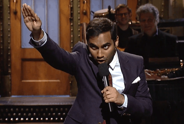 Aziz Ansari Lays into Donald Trump in SNL Opening Monologue