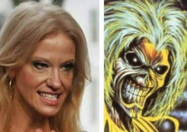 Kellyanne Conway Gets Compared To Iron Maiden Mascot &#8220;Eddie&#8221;