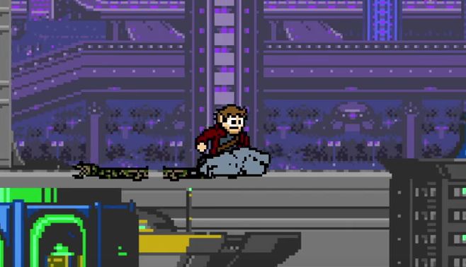 A Reminder for Guardians of the Galaxy 2 if it Were an 8-bit Nintendo Game