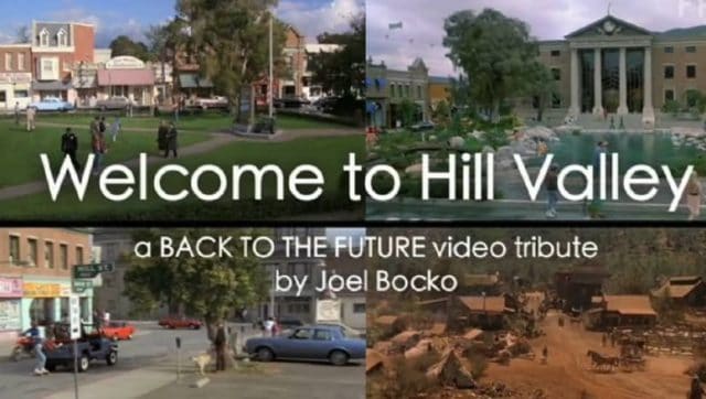 Four Different Versions of Back To the Future&#8217;s Hill Valley Simultaneously
