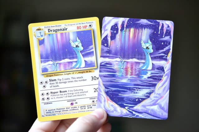 Guy Brings Old Pokemon Cards Back To Life By Repainting Them