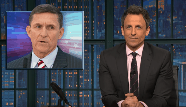 Seth Meyers Gives Michael Flynn the Shortest Send Off Ever