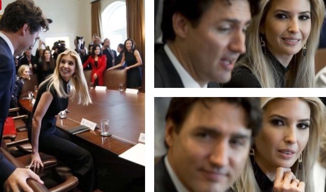 Will Jared Kushner Approve of These Ivanka Trump Gazing at Justin Trudeau Photos?