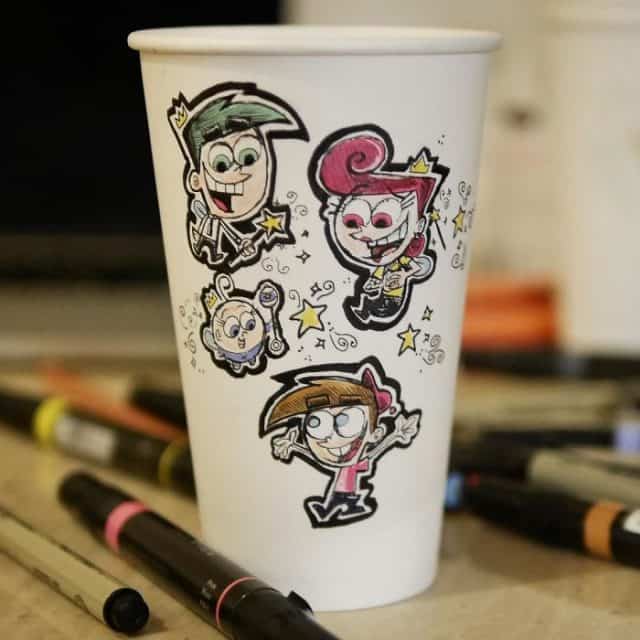 Nickelodeon Animator Illustrates Coffee Cups In Her Spare Time