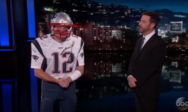 Matt Damon Surprises Jimmy Kimmel Live as Tom Brady