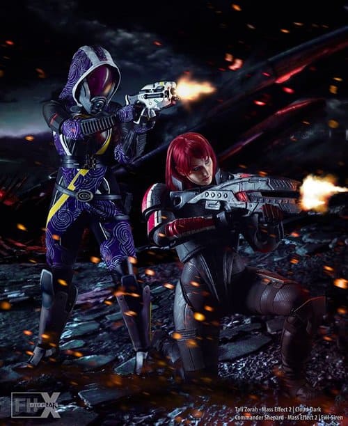 Impressive Mass Effect Cosplay Featuring Shepherd and Tali