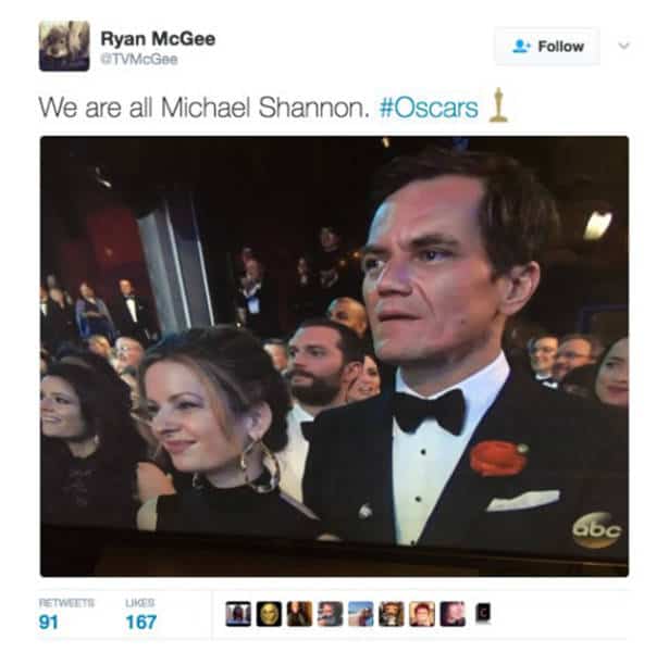 A Collection of Oscars Reactions Tweets that Nailed It