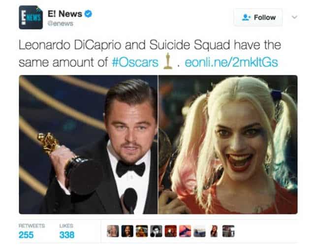 A Collection of Oscars Reactions Tweets that Nailed It