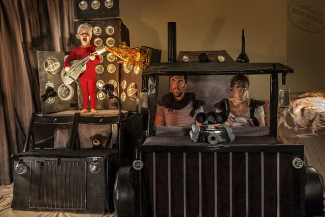 Parents Recreate Famous Movie Scenes with 2-Year-Old Son Using Cardboard Boxes