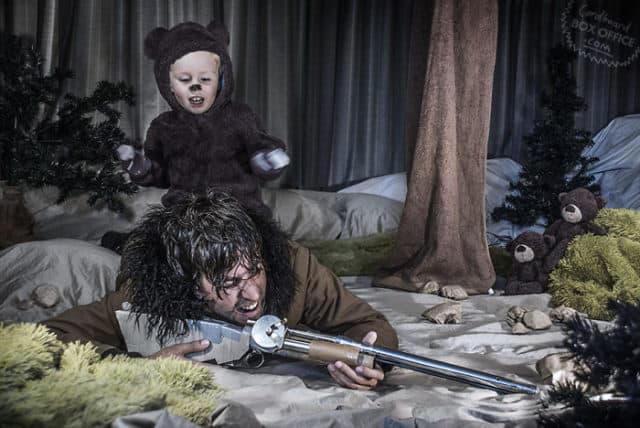 Parents Recreate Famous Movie Scenes with 2-Year-Old Son Using Cardboard Boxes