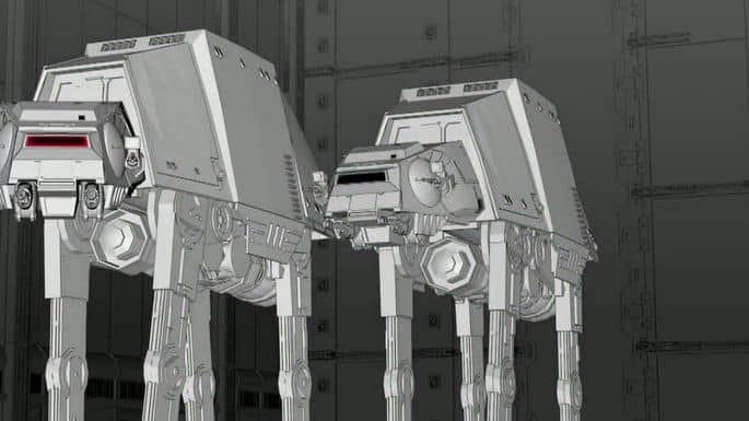 AT-AT Walkers Have a New Look in Star Wars Land Preview