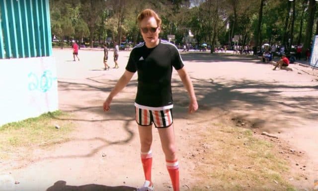 Conan O&#8217;Brien Playing Pick Up Soccer in Mexico is Pretty Hilarious