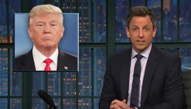 Seth Meyers Blasts Donald Trump For Stealing from SNL