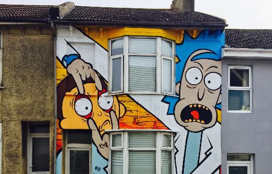 This Rick and Morty house in Brighton , England