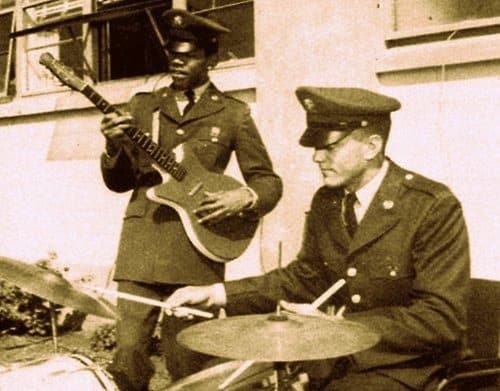 Jimi Hendrix Jamming In The Army In 1962 With The 101st - 