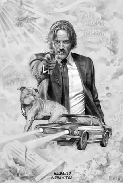 These John Wick Chapter 2 Illustrated Posters Rock