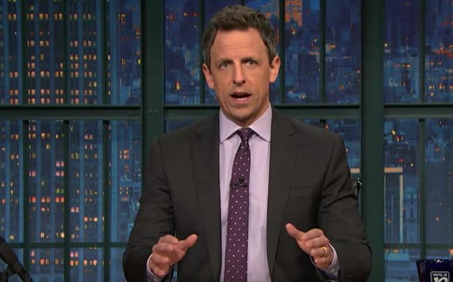 Seth Meyers Tells a Bunch of Jokes He Shouldn’t Be Telling