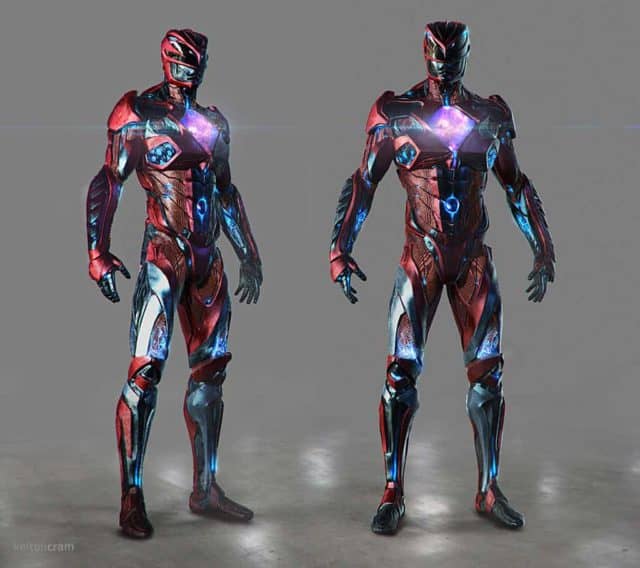 Early Power Rangers Design Concept Art Looks A Lot Like Iron Man