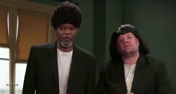 Samuel L. Jackson Hilariously Acts Out his Film Career with James Corden