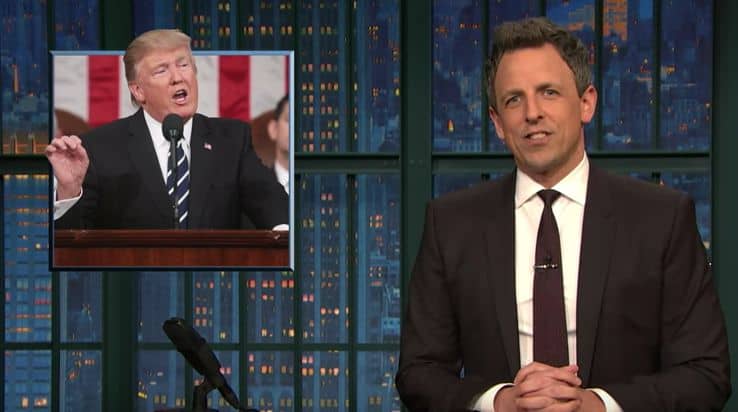 Seth Meyers Analyzes Trump’s First Joint Session Congress Speech