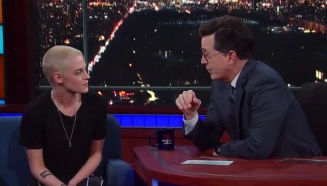 Kristen Stewart Talks about Her Relationship with Donald Trump on The Late Show