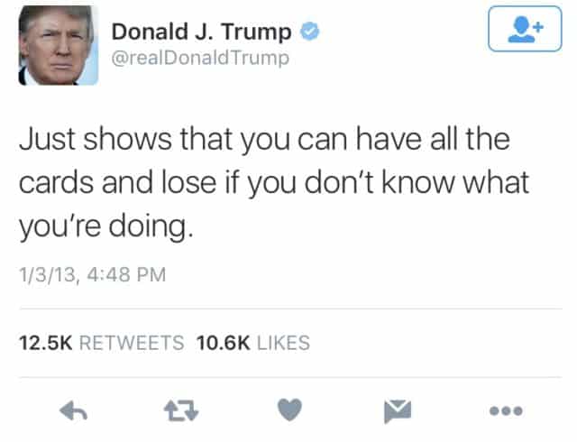 Who Knew This 2013 Donald Trump Tweet Would be So Relevant Today?