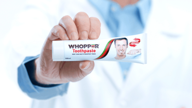 Burger King Creates Whopper Toothpaste in New Commercial