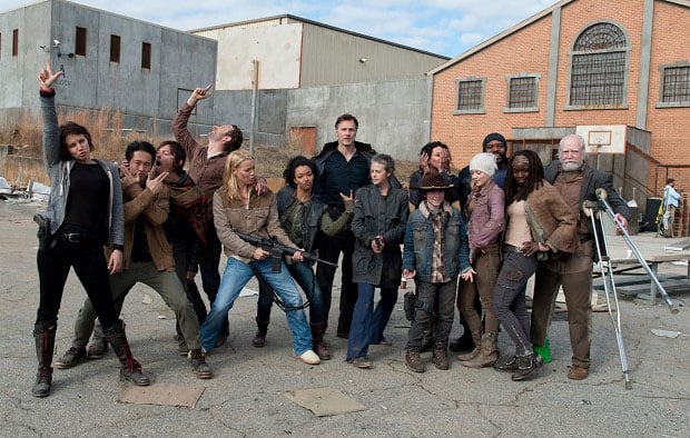 A Collection of Funny Behind the Scenes Pictures of The Walking Dead