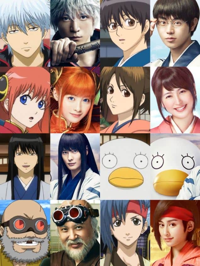 How Gintama Movie Actors Compare With Their Anime Counterparts