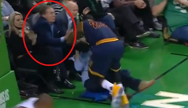 Lebron James Nearly Pulverizes Bill Belichick at Boston’s TD Garden