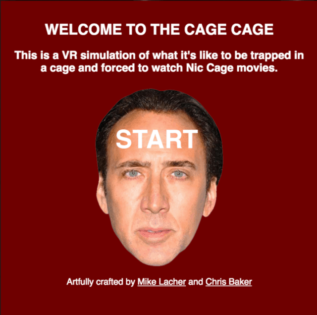 What It’s Like to be Trapped in a Cage Forced to Watch Nicolas Cage Movies