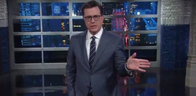 Stephen Colbert Gives a Proper Farewell to Bill O&#8217;Reilly