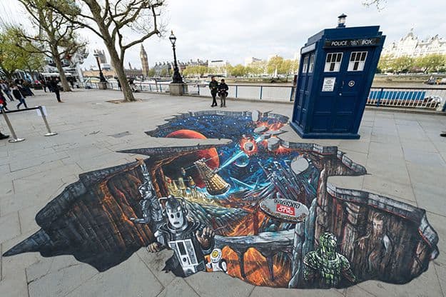 Mind Blowing Doctor Who Street Art is Full of Hidden Easter Eggs