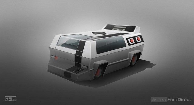 Eight Classic Gaming Consoles Redesigned as Cars