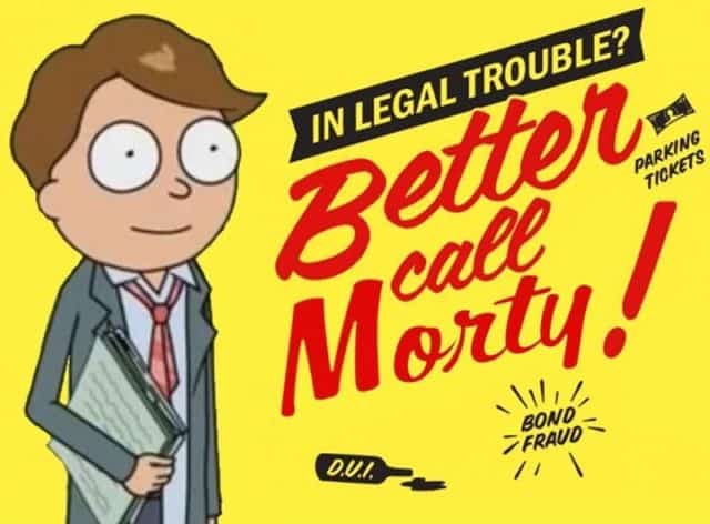 Awesome Fanmade Better Call Saul Spoof Poster:  “Better Call Morty”