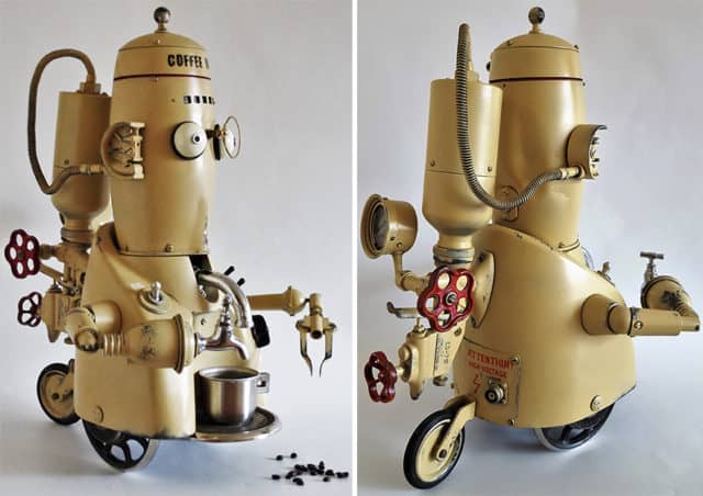 Artist Creates Amazing Steampunk Sculptures From The Trash